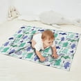 thumbnail image 2 of Blue Green Dinosaurs Geometric Pattern Blanket,Comfortable Soft Lamb Wool Throw Blanket,All Season,Warm Lightweight Blankets for Sofa Bed Couch Living Room Chair,30"x40", 2 of 4