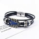 thumbnail image 1 of Pulsera de Cuero de Aleación para Guitarra | Pulsera Ajustable de Cuero Italiano de Plena Flor Curtido Vegetal | Diapasón de Acero Inoxidable | Regalo para Amantes de La Música | Accesorio para Rock, 1 of 2