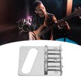 thumbnail image 1 of Fixed Guitar Bridges, Metal Saddle Bridge 3 Screw Holes Fixing Lightweight Standard Size Bottom Stringing  for TL Electric Guitars, 1 of 7