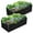 Black, variant on Outdoor Metal Raised Garden Bed,8x4x2ft Planter Box for Vegetables,Flowers,Herbs w/478 Gallon Capacity,Black, 2PCS