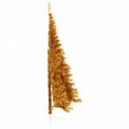 thumbnail image 2 of vidaXL Artificial Half Christmas Tree with Stand Gold 240 cm PET, 2 of 5