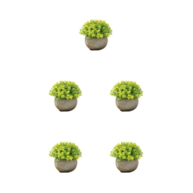 Decodeary ABS Plants For Home Degradable Realistic Appearance Skin-friendly Eco-Friendly Flowers JH3422 5Set
