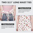 thumbnail image 6 of Pioneer Flower Floral Print Pattern Apron for Women and Men, Cotton Linen Waterproof with Pockets, Adjustable, 33x27 Inch for Kitchen, Gardening, BBQ, Salon, 6 of 6
