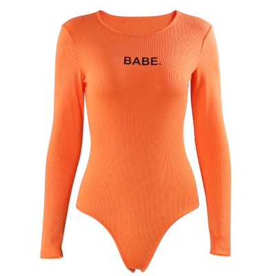 orange bodysuit