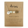 thumbnail image 1 of Original Stone Necklace Original Design 12 Constellations Gravel Combination Necklace Collar Colgante Acero Inoxidable, 1 of 2
