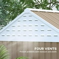 thumbnail image 6 of GVN Garden Storage Shed, Tool Storage Shed,8' x 6' Metal Garden Storage Shed w/ Doors, Window and Air Vents, Brown, 6 of 11