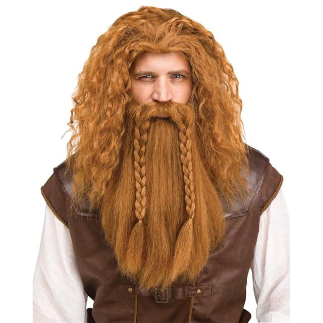 Morris Costumes FW92283AU Perruque Viking & Barbe, Auburn