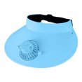 thumbnail image 2 of Ventilador superior la tapa Capacitación verano Sun Protection Shading Rotable 3-Espiendo (carga) Azul, 2 of 9