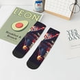 thumbnail image 7 of Fuzoiu Watercolor Bald Eagle Print Adult Socks, Crew Moisture-wicking Socks, Unisex Cushion Crew Socks,Casual Sports Ankle Socks, 7 of 7