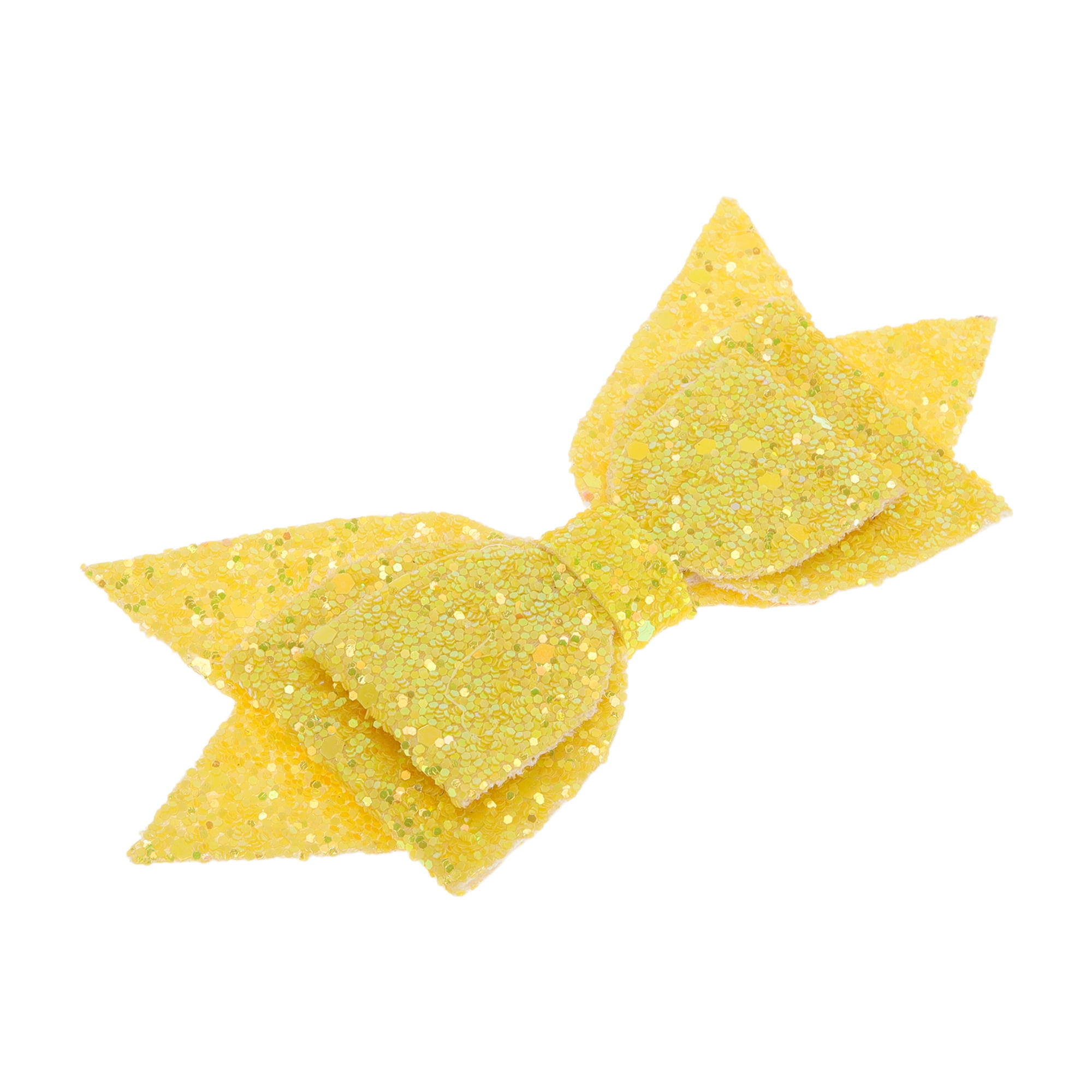 Unique Bargains 1Pc Shiny Bow Home Decoration Drinkware Accessory Yellow