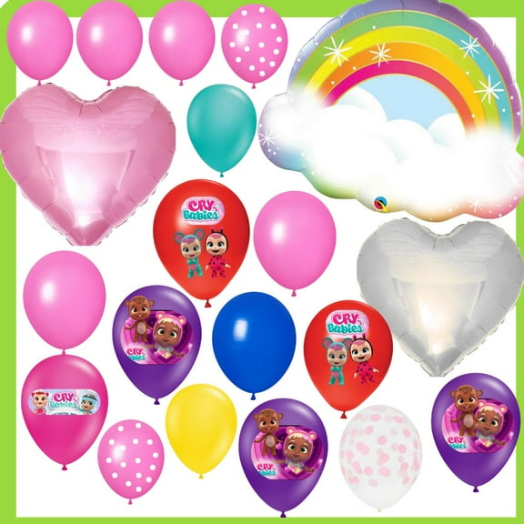 Cry Babies Balloon Bouquet  Assorted 19 pcs– – Perfect for Birthdays, Parties, and Special Events