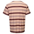 thumbnail image 3 of Hienoo Men's Striped T-Shirt Short Sleeve Crewneck T Shirt Casual Active Tee, 3 of 7