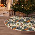 thumbnail image 4 of Salouo Multi-Colored Roosters Christmas Tree Skirt 48" Farmhouse Christmas Decorations Snowman Xmas Tree Skirt Tree Mat for Holiday Party Decor, 4 of 8