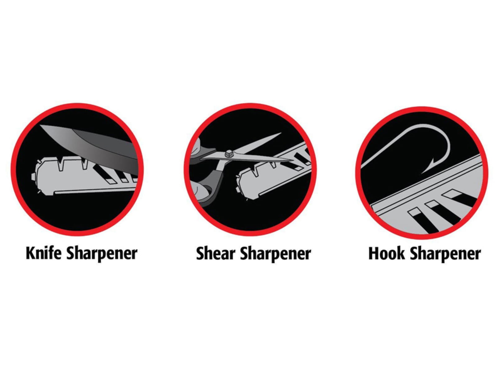 CUDA Knife with Shear and Hook Sharpener