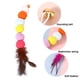 thumbnail image 3 of 3 uds varita para gato juguete suplemento cabeza de repuesto juguete interactivo para gato bola de pelo y pluma, 3 of 5