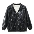 thumbnail image 3 of Liyamei Kids Zip Up Collared Jacket with Lapel for Fall Fashion Outerwear Size 4-5 Years, 3 of 7