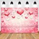 thumbnail image 2 of Fondo de San Valentín con corazones rosas, lentejuelas brillantes y bokeh para fotografía de boda, 1,5 x 0,9 m, para recién nacidos, despedidas de soltera, cumpleaños., 2 of 5