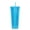 Clear Blue, variant on YMTQ Studded Tumbler with Straw Double Walled Iridescent Travel Tumbler Straw Cup BPA Free 24oz Capacity Clear Red