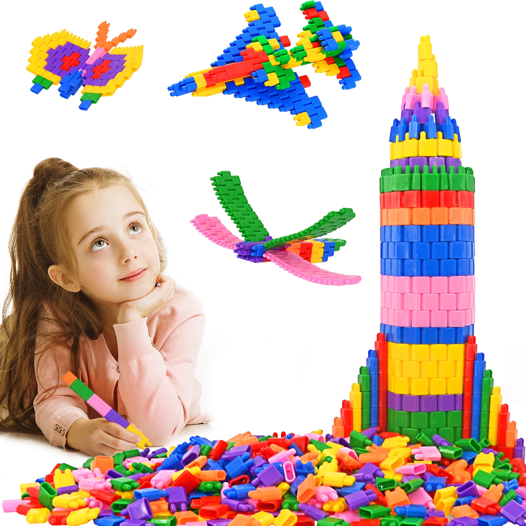 FUBAODA 600 Pcs Set Building Blocks Construction STEM Toy - Educational Kit - Walmart.com
