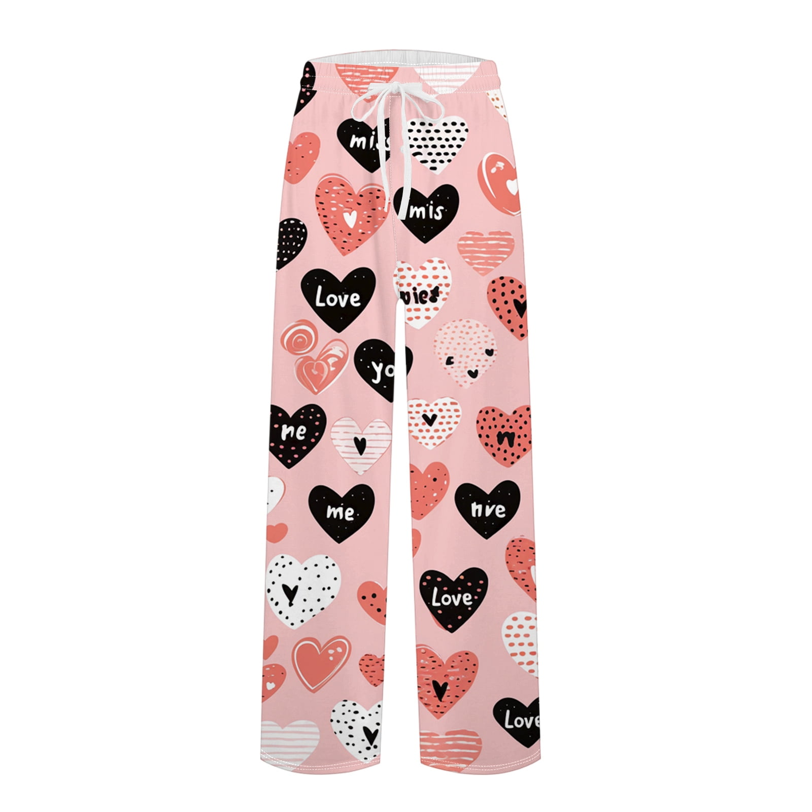 MLQIDK Funny Pajama Pants Valentine's Day Unisex Pajama Pants