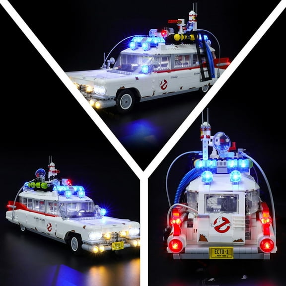LED Light Kit for Lego 10274 Ghostbusters ECTO-1 Building Set, Compatible with Lego 10274 Building Blocks Model(Not Include Blocks Set)
