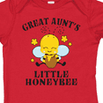 thumbnail image 4 of Inktastic Cute Bee Great Aunt's Little Honeybee with Stars Boys or Girls Baby Bodysuit, 4 of 5