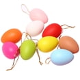thumbnail image 2 of CoreLiving Easter Tree Ornaments Set of 12 Hanging Easter Eggs Spring Decorations Matte Finish Vibrant Colors for Home Indoor Office Party Supplies Gift, 2 of 9