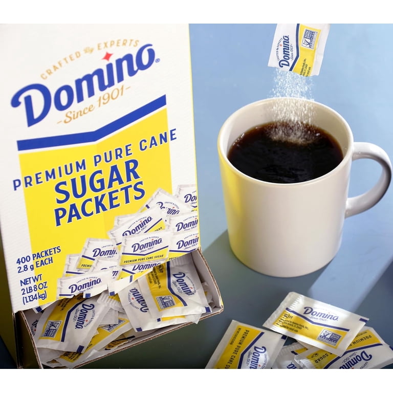Domino® Sugar Packets, 400 Sugar Packets (2.8 g each) in Dispenser