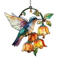 thumbnail image 2 of Hummingbird Suncatcher, Colorful Acrylic Hummingbird Hanging Ornament, 1Pcs Colorful Acrylic Pendant, Window Hanging Gift for Hummingbird Ornament 5.9 Inch, 2 of 9