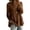 *Brown, variant on Women's Crew Neck Sleeveless Pleated Peplum Tank Top, Loose-Fit Casual Flowy Summer Blouse Khaki,Women's Plus S
