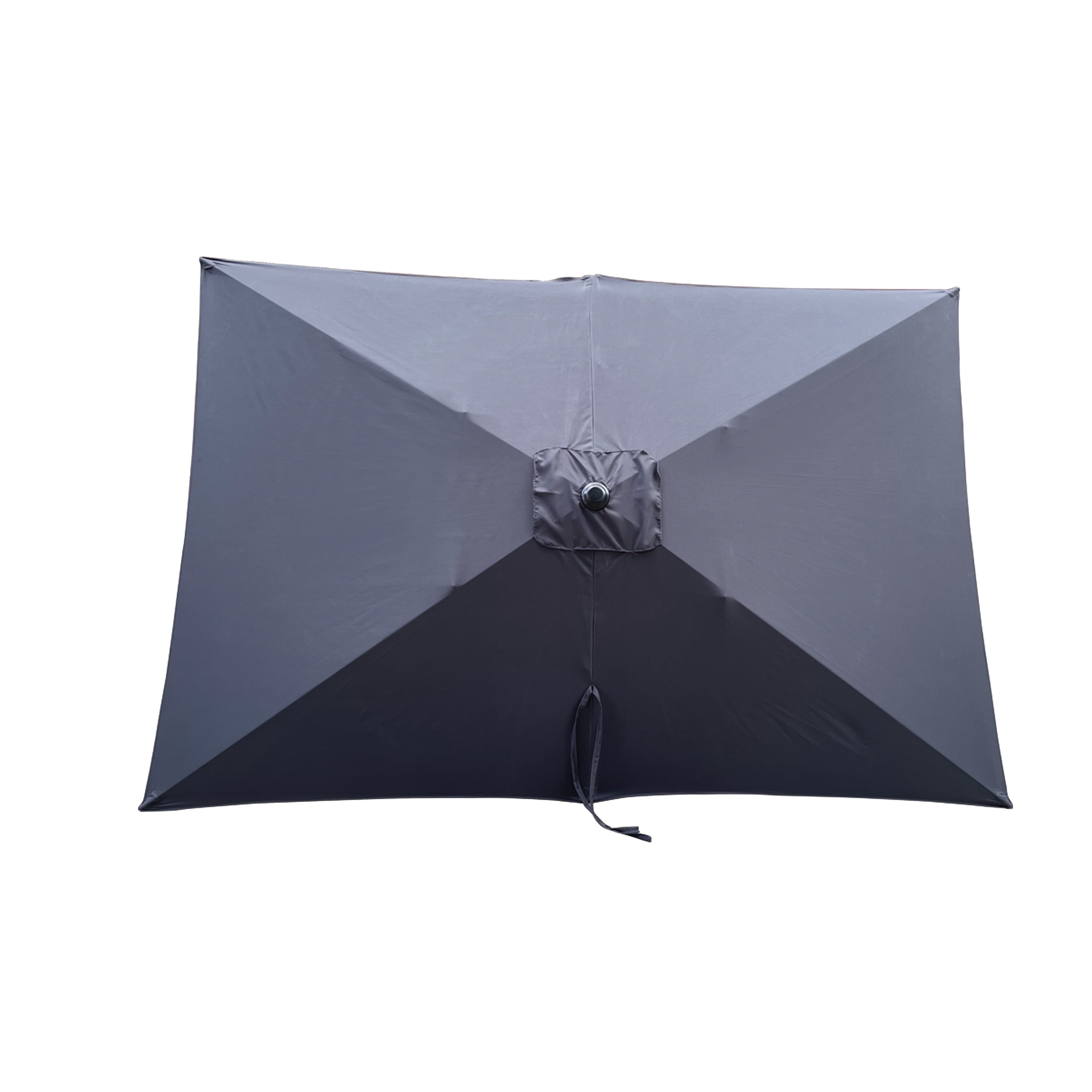 Royard Oaktree 6x9ft Patio Umbrella, Outdoor Rectangular Market Umbrella with Crank and Push Button Tilt, Outside UV Protection Sun Shade Table Umbrella for Garden Lawn Backyard Poolside, Anthracite