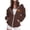 40-Brown#womens zip up hoodies, variant on Halloween Full Zip Hoodie for Women Funny Pumpkin Graphic Zip Up Sweatshirt Jackets Drawstring Hooded Oversized Zipper Jacket with Pockets Holiday Gifts Wine S