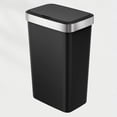thumbnail image 1 of EKO Hana 50L Bote de basura 50L Sensor Aro metálico, Color Negro, cierre silencioso. Cubo de basura negro. Ideal para cocina, 1 of 5
