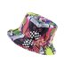 thumbnail image 1 of Sombrero de cubo de pescador con estampado de cinta magnética reversible empacable, muchos patrones Feliz Sencillez, 1 of 5