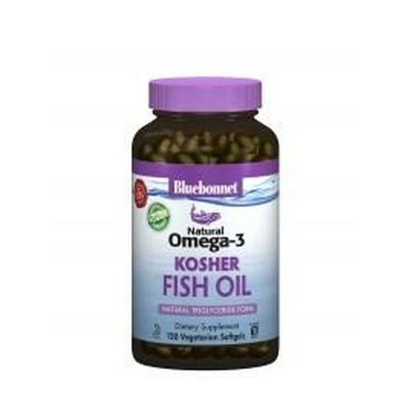 Bluebonnet Natural Omega-3 Kosher Fish Oil, 60ct (Best Kosher Omega 3)
