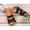 Black, variant on Women's Thick Bottom Woven Cross Sandals - Casual Beach Slippers for Women