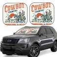 thumbnail image 1 of Fotbe Cowboy Rising Horse Juego de 2 Piezas de Parasoles para Parabrisas | Bloqueador Solar para Auto | Accesorios Plegables para Protección Solar Interior-Medium, 1 of 6
