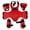 Red, variant on 5PCS Kids Sparring Gear Set Boxing MMA Leg Protector