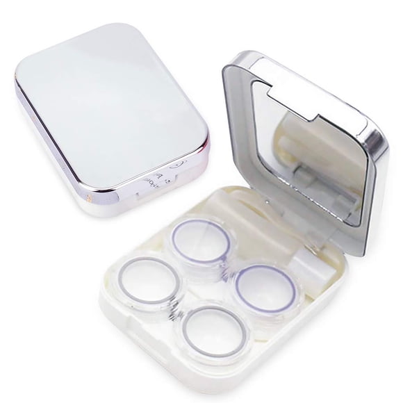 Estuche para lentes de contacto ofone, paquete de 2, kit portátil de viaje