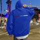 thumbnail image 1 of MHFRRA Sudadera con Capucha con Estampado de Letras para Un Uso Diario Cómodo, Ideal para Salidas Informales y Capas Elegantes Azul, 1 of 5