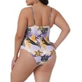 thumbnail image 4 of DARING DIVA Women's Plus Size One-Piece Swimsuit Swimdress Beach Wear 4X Light Purple, 4 of 6
