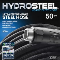 0.62 in. x 50 ft. Heavy Duty Garden Hose, Black