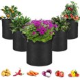 thumbnail image 1 of 5-Pack 7 Gallons Non-woven Fabrics Grow Bags For Tomatoes Seed Breathable Plant, 1 of 4