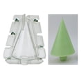 thumbnail image 1 of de árbol de Navidad de bricolaje, de fabricación de perfumadas de plástico, accesorio de cocina para decoración de pasteles, Forma cónica perfecl molde para hacer velas, 1 of 8