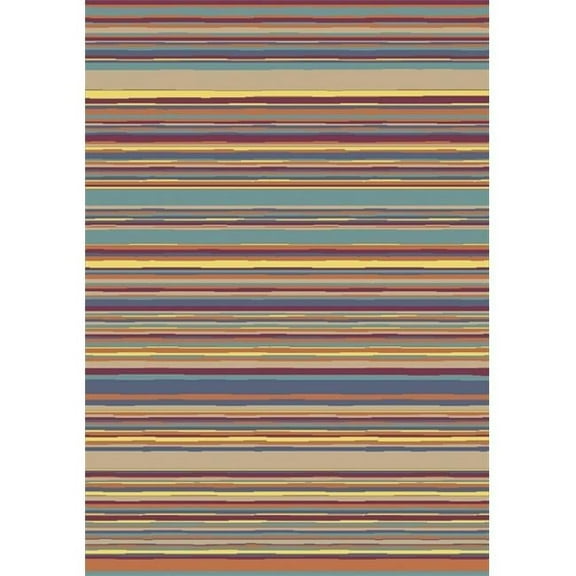 Latitude Tropics 3 ft.10 in. x 5 ft.4 in.  WearOn Nylon Machine Tufted- Cut Pile Just for Kids Rug