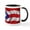 White/Black Inside, variant on CafePress - Flag Of Puerto Rico Mug - 11 oz Ceramic Mug - Novelty Coffee Tea Cup