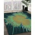 thumbnail image 2 of Ahgly Company Indoor Rectangle Patterned Green Snake Green Area Rugs, 5' x 7', 2 of 6