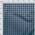 thumbnail image 3 of oneOone Cotton Flex Medium Blue Fabric Check Sewing Material Print Fabric By The Yard 40 Inch Wide, 3 of 4