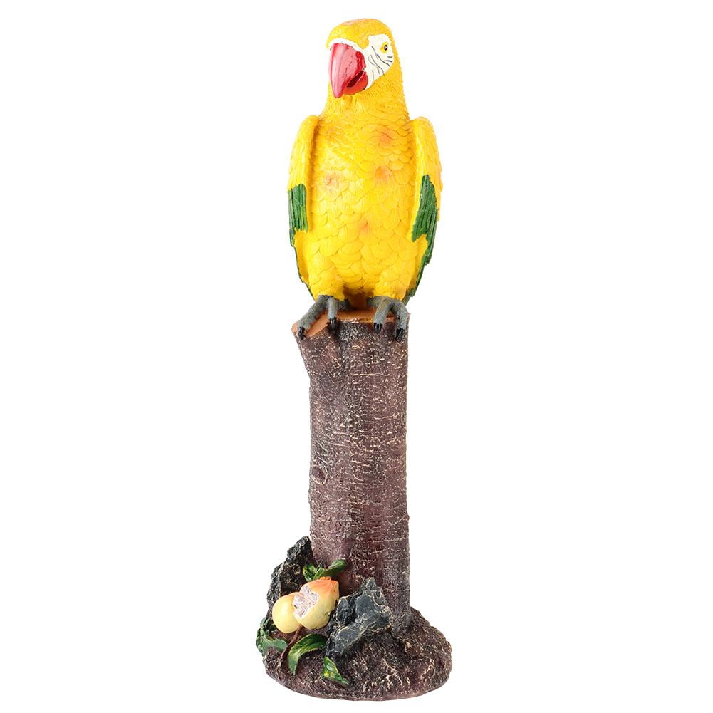 Colorful Parrot Resin Figurine Beautiful Home Or Garden Art Decoration