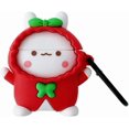 thumbnail image 1 of liangnv 3D Cute Stylish Kawaii Raincoat Rabbit Design Air pods Cover Creative Animals Soft Silicone Wireless Earphone Skin Shockproof Protective Case, 1 of 4